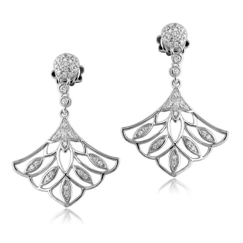 18kt Diamond Wing Earrings