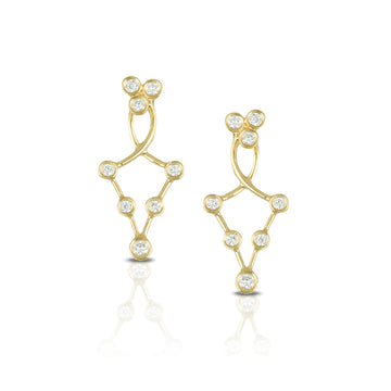 Doves Diamond Jacket Earrings