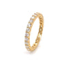 18kt Yellow Gold Shared Claw Diamond Band