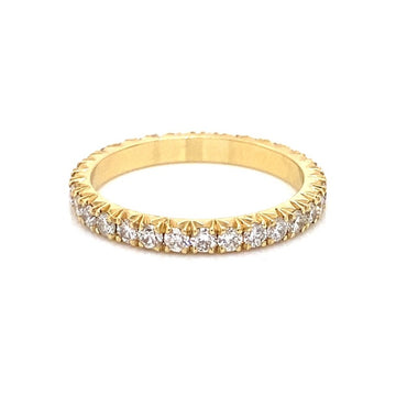 18kt Yellow Gold Optic Diamond Band