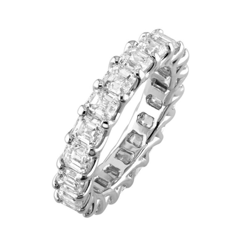 Asscher Cut Diamond Eternity Wedding Band – Reis-Nichols Jewelers