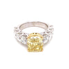 18kt Gold 4.02ct Yellow Diamond Engagement Ring