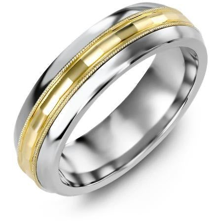 8.5mm Cobalt Tiffany 14K Yellow Gold Ring