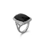 Michael Aram Enchanted Forest Hematite & Diamond Ring