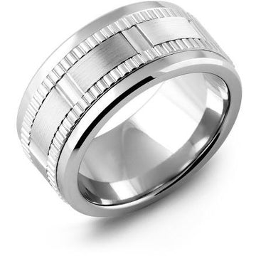 11mm White Gold 14K White Gold Ring