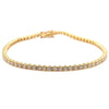 18kt Yellow Gold 3.29ct Diamond Tennis Bracelet