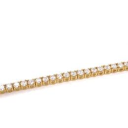 18kt Yellow Gold 3.29ct Diamond Tennis Bracelet