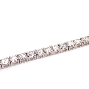 18kt White Gold 10.25ct Diamond Tennis Bracelet