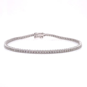 18kt White Gold 0.94ct Diamond Tennis Bracelet