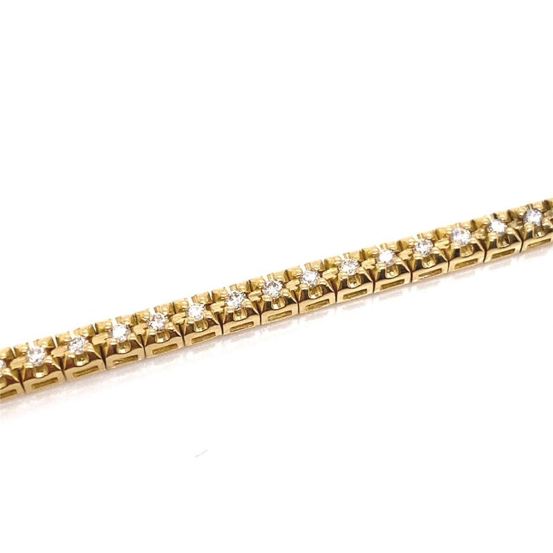 18kt Yellow Gold 0.66ct Diamond Tennis Bracelet