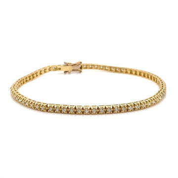 18kt Yellow Gold 0.66ct Diamond Tennis Bracelet