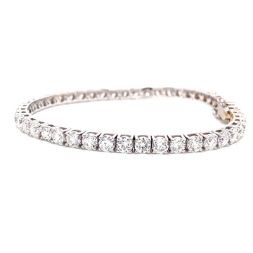 18kt White Gold 9.47ct Diamond Tennis Bracelet