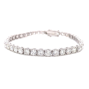 18kt White Gold 9.17ct Diamond Tennis Bracelet