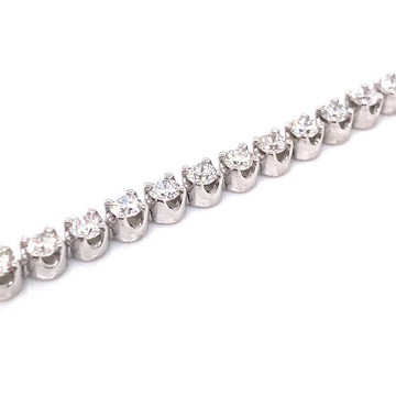 18kt White Gold 5.77ct Diamond Tennis Bracelet