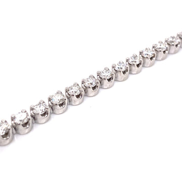 18kt White Gold 6.80ct Diamond Tennis Bracelet