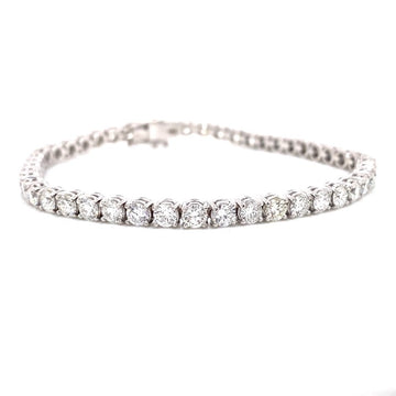 18kt White Gold 7.04ct Diamond Tennis Bracelet