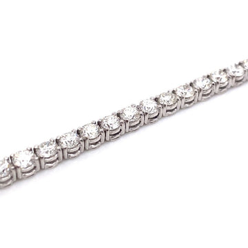 18kt White Gold 7.04ct Diamond Tennis Bracelet