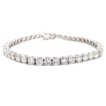 18kt White Gold 8.95ct Diamond Tennis Bracelet